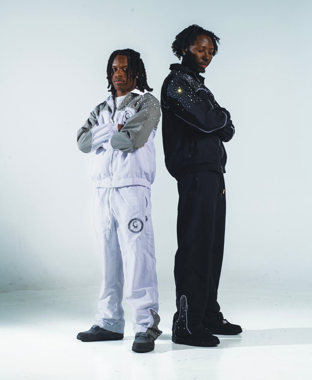 Rhinestone and pearl set ( Black)